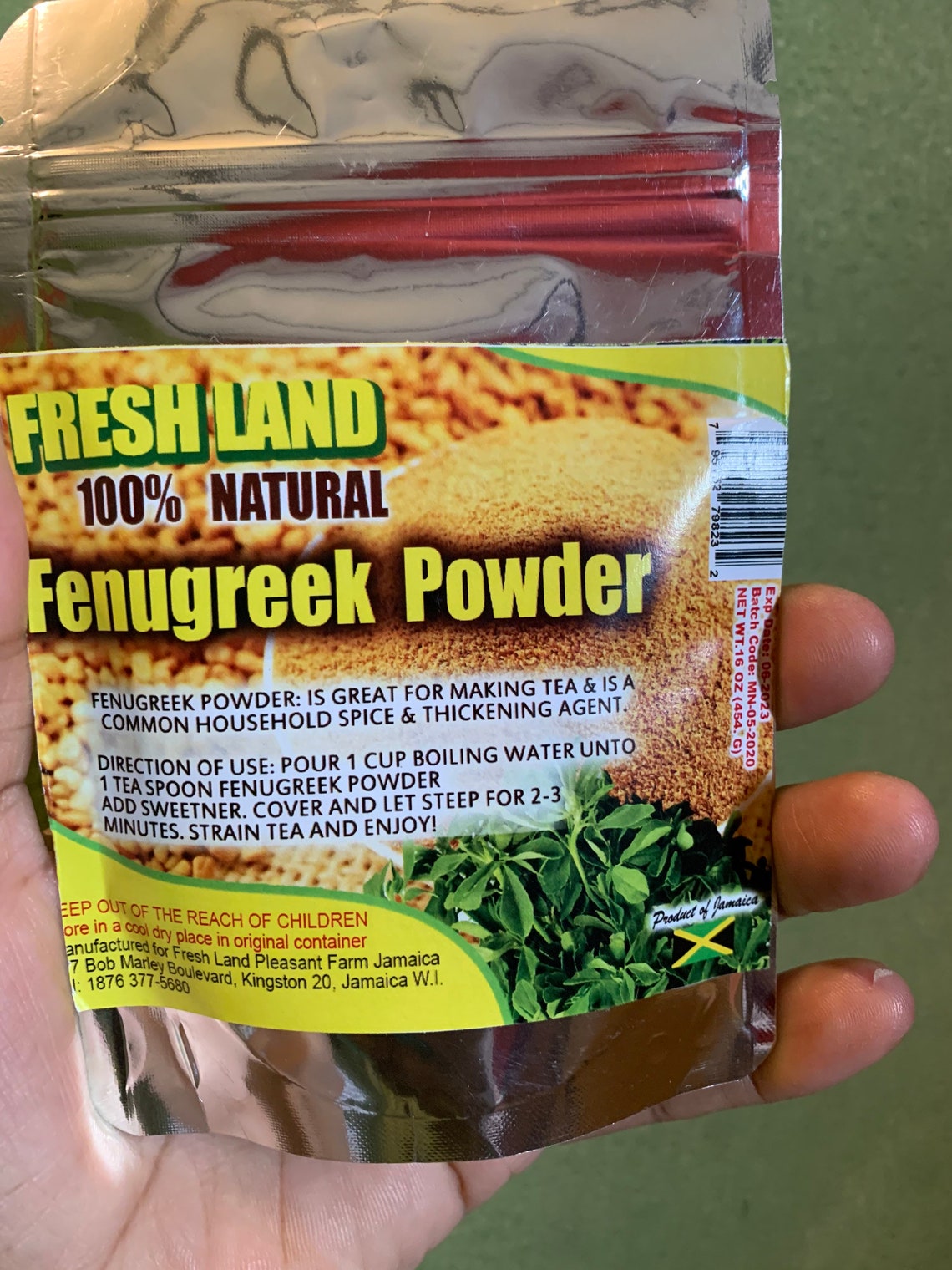 FENUGREEK SEED POWDER 100 Organic Jamaican Product Etsy