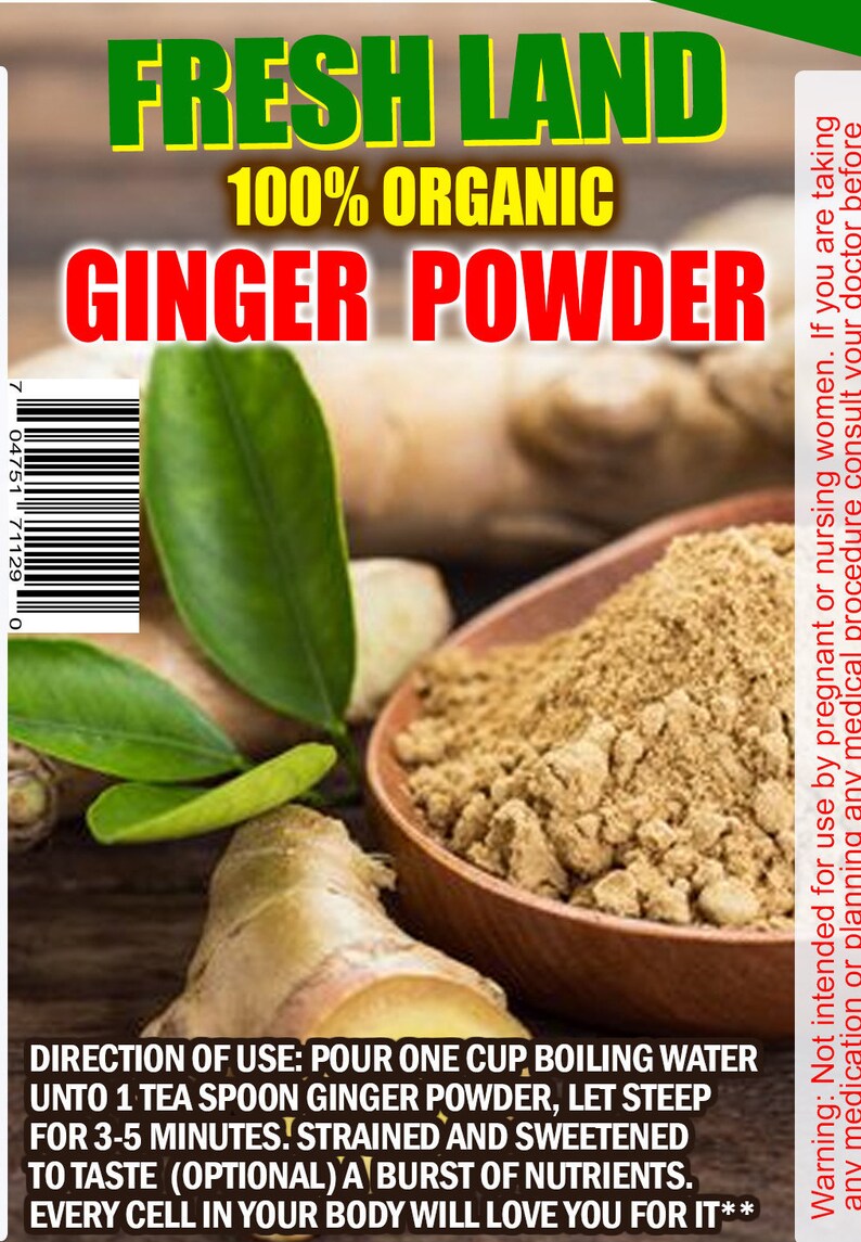 Jamaica GINGER POWDER 100 ORGANIC Produce of Jamaica Etsy