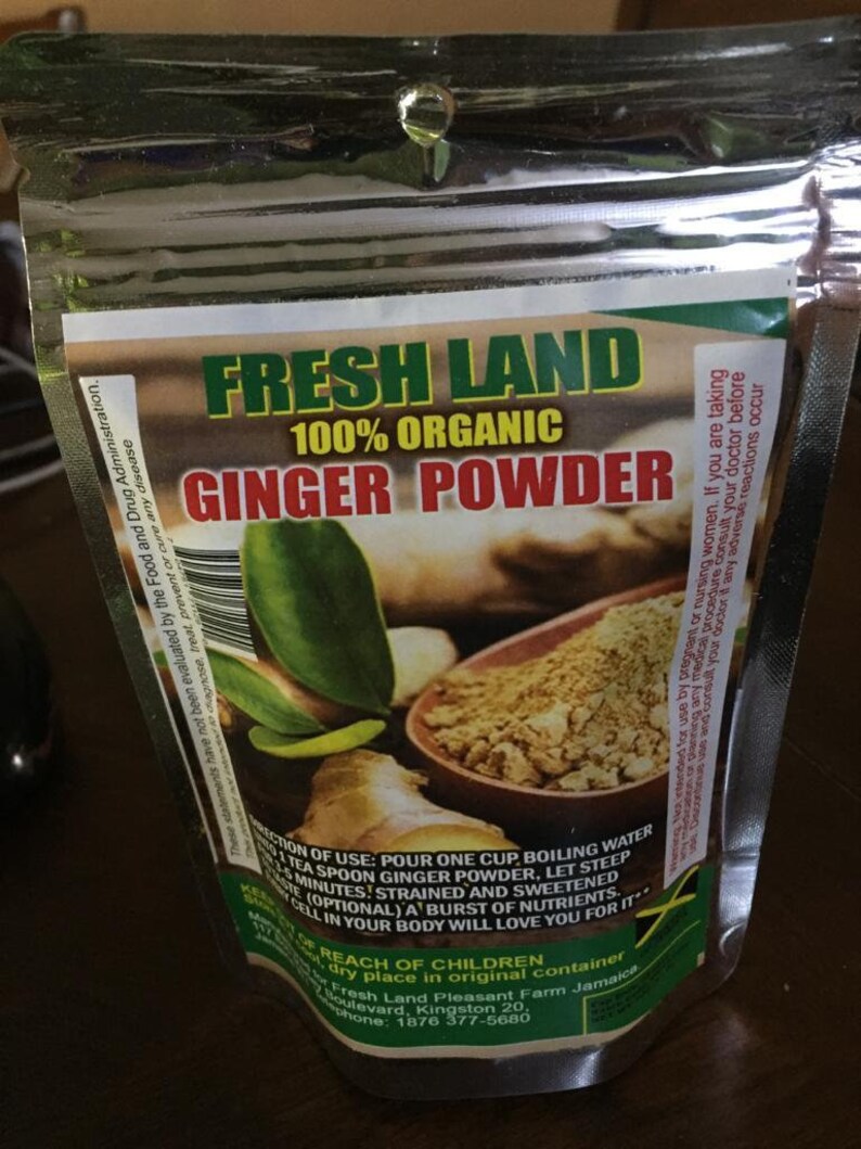 Jamaica GINGER POWDER 100 ORGANIC Produce of Jamaica Etsy