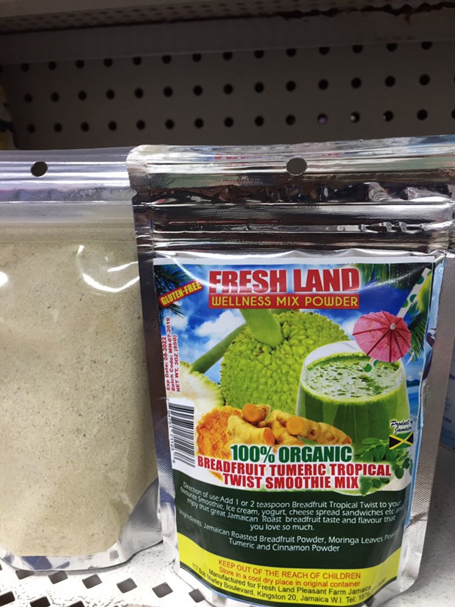 JAMAICAN BREADFRUIT roasted Breadfruit Flour SMOOTHIE Mix With 100