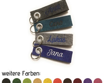 Keychain/lanyard embroidered with name or desired text Gift shipping of all orders Monday