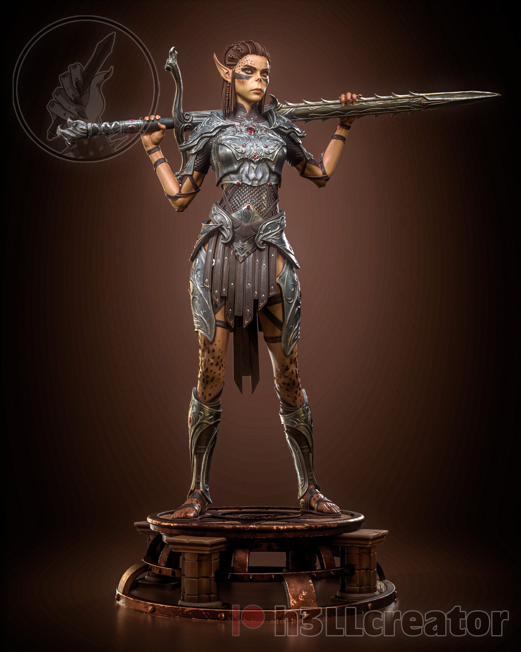 レイゼル バルダーズ・ゲート3 1/8 未塗装未組立 フィギュア ガレージキット ガレージキット 1/8 バルダーズゲート3 ミンサラ 美少女 未塗装