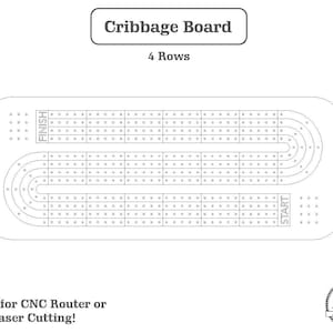 Cribbage Game Board Cut File. Full Set Instant download for Laser, CNC, Cricut. SVG | DXF | Pdf | Eps | Ai | CRV3d | Vectric Aspire