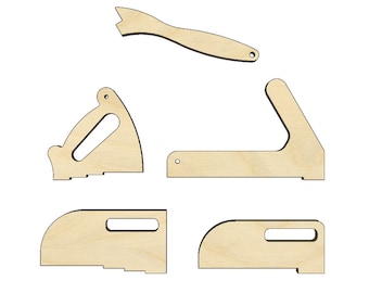 Table Saw Push Stick | Printable Templates | PDF Template | 5 Push Sticks Included | Digital Download | .PDF .SVG .Eps .Dxf .Ai