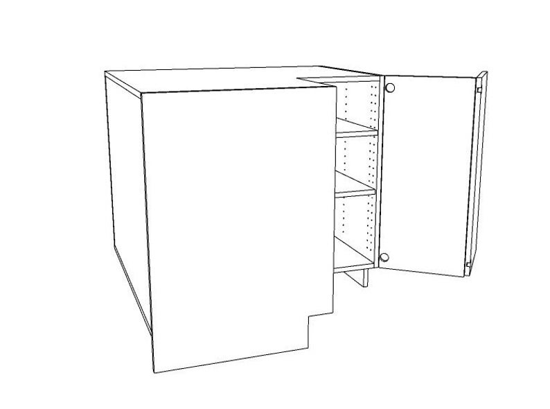 38 Inch Kitchen Base Corner Carcass CNC File Etsy