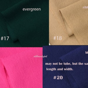 8 Long up to 54 Wide. Cotton Elastic Tube Rib Knit for Maternity Pants Waistband, Neckline Cuffs waistband Hem Jacket coat Tshirt A shirt image 6