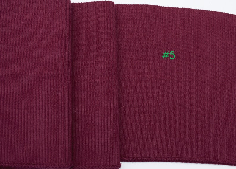 35 to 39 LONG 6 Wide Cotton High-Quality Elastic Soft to Feel Firm Rib Knit For Cuff Collar Waistband Joggers. US Seller Ship Same Day. image 5