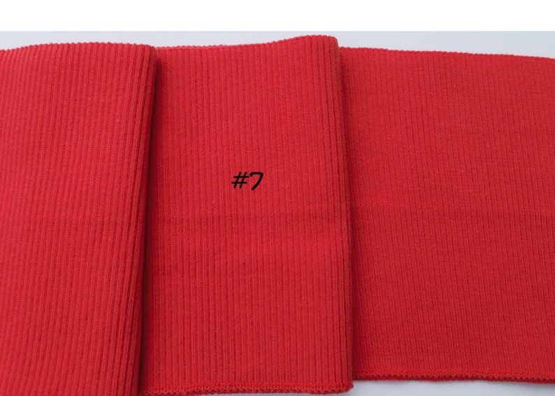 35 to 39 LONG 6 Wide Cotton High-Quality Elastic Soft to Feel Firm Rib Knit For Cuff Collar Waistband Joggers. US Seller Ship Same Day. image 4