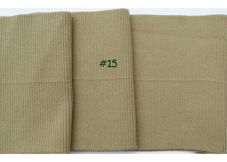 35 to 39 LONG 6 Wide Cotton High-Quality Elastic Soft to Feel Firm Rib Knit For Cuff Collar Waistband Joggers. US Seller Ship Same Day. image 3