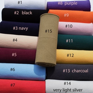 35 to 39 LONG 6 Wide Cotton High-Quality Elastic Soft to Feel Firm Rib Knit For Cuff Collar Waistband Joggers. US Seller Ship Same Day. image 9