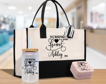 Krankenschwester personalisierte Tragetasche Krankenschwester Geschenk Krankenschwester Tasche RN Tasche RN Geschenk zukünftige Krankenschwester Geschenk KrankenpflegeStudent Geschenk Krankenschwester Abschlussgeschenk