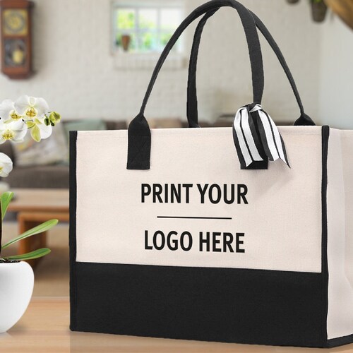 Custom Tote Bags Print Your Logo Tote Bag Personalized Tote - Etsy