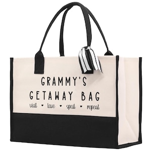 Grammy's Getaway Canvas Tote Bag - Grandma Gift (GM1012) image 3