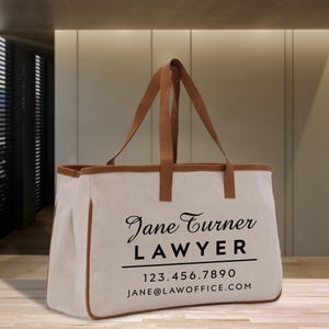 Personalized Lawyer Cotton Canvas Tote Bag Custom Attorney Tote Law Student Gift Bag Lady Justice Tote Paralegal Gift Bag for Her (LAWT1005)