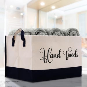 Personalized Canvas Storage Tote: Nursery, Towel & Toy Storage