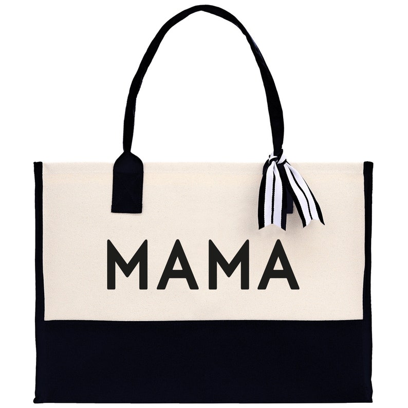 Mom Tote Bag Mama Tote Mom Stuff Bag Mommy Bag Dog Mom Gift Dog Mom Bag Mom Shopping Bag New Mom Gift Best Mom Ever Bag Boy Girl Mama Tote image 2