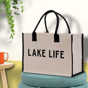 Lake Life Tote Bag, Große Wochenendtasche