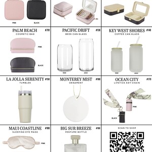 a collection of various travel accessories and beauty products, including jewelry boxes, makeup bags, and skincare items.