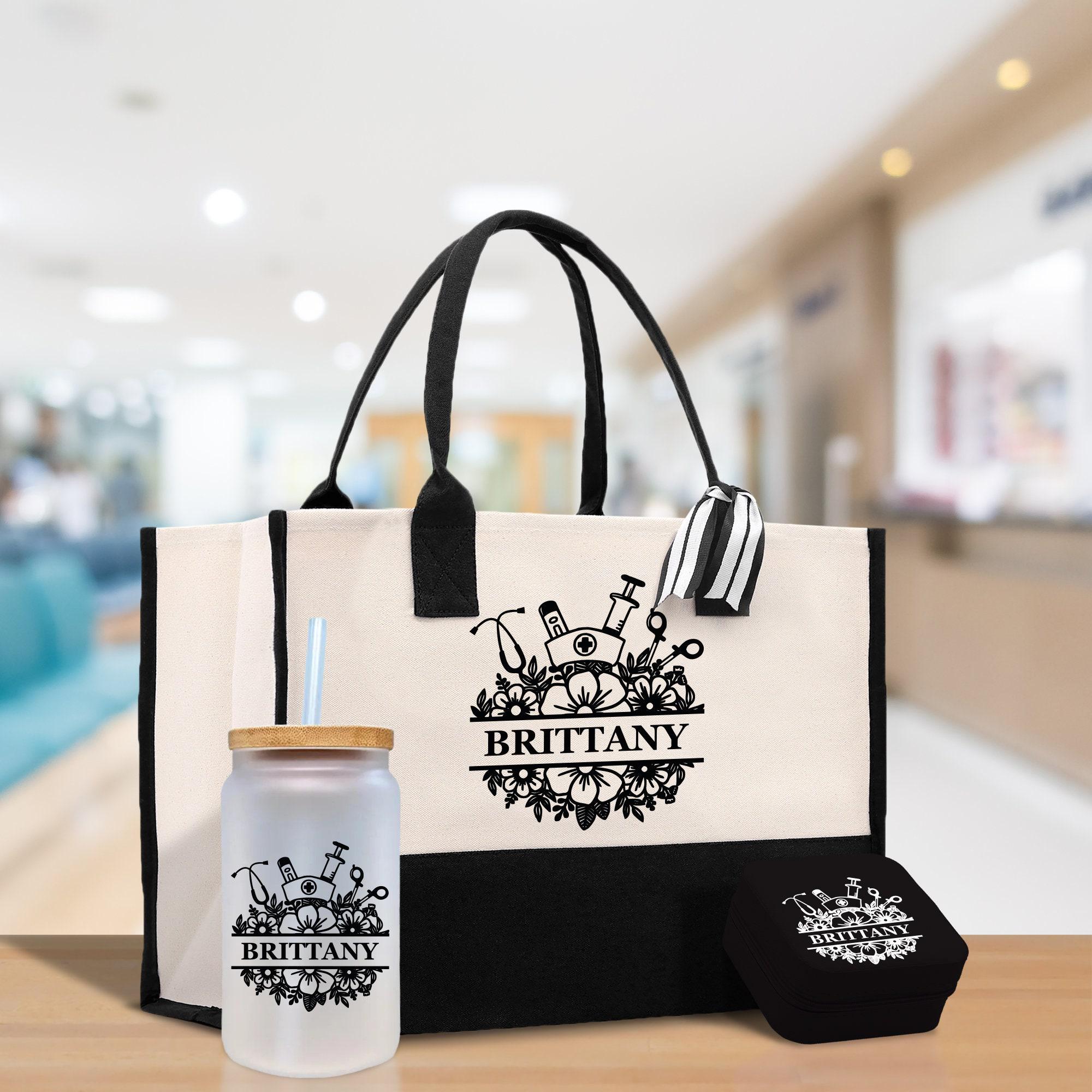 Iniziali Borse Con Logo Personalizzato Set Di Borsette In Juta