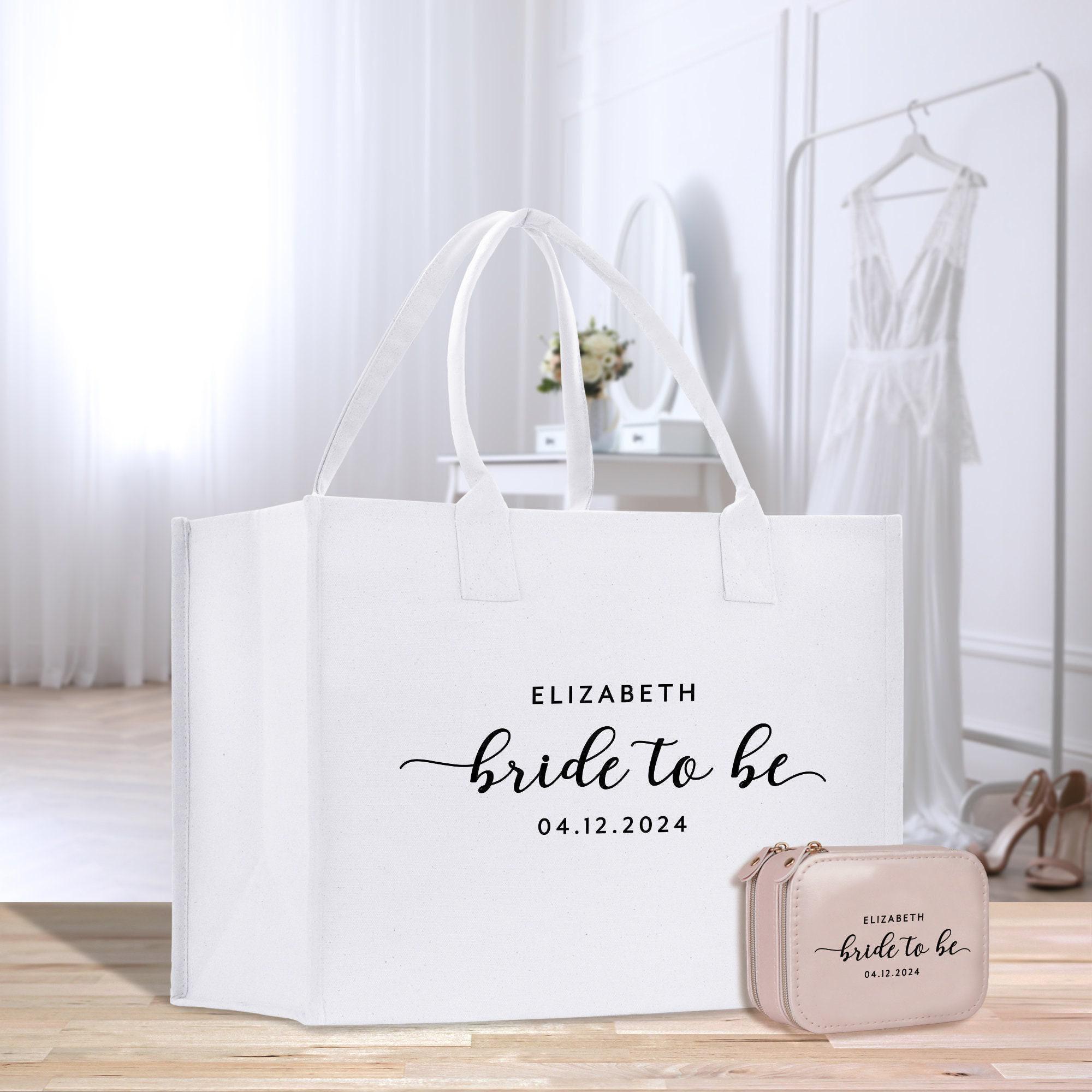 Bridal Bundle — Tote Bag, Hat, Slippers, Purse, Wedding Countdown, etc Packing my sister main image 2