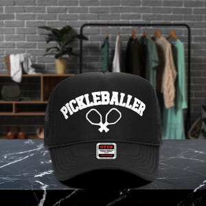 Pickleballer Trucker Unisex Adjustable Hat Pickleball Lover Gift for Her Pickleball Cap (PH1001)