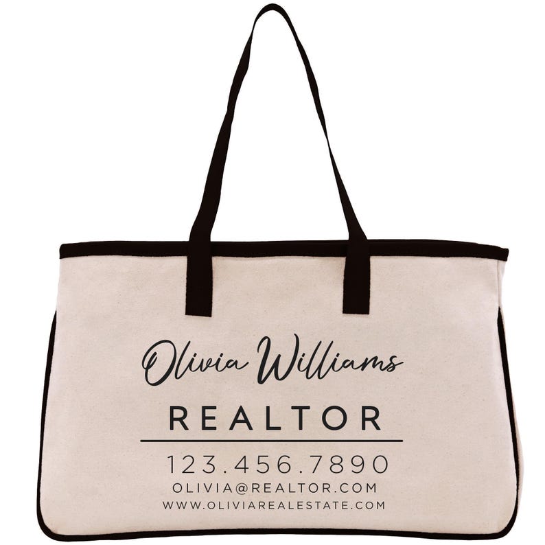 a white and black bag with a logo on it