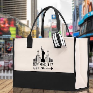 New York City Canvas Tote Bag, Travel Gift (CB1028)