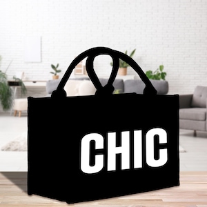 Chic Cotton Canvas Small Beach Tote Bag Multipurpose Tote Weekender Tote Gift for Her Outdoor Tote Vacation Tote Large Beach Bag (CHCT1003)