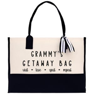 Grammy's Getaway Canvas Tote Bag - Grandma Gift (GM1012) image 2