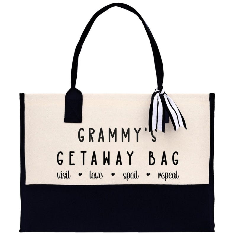 Grammy's Getaway Canvas Tote Bag - Grandma Gift (GM1012) image 2