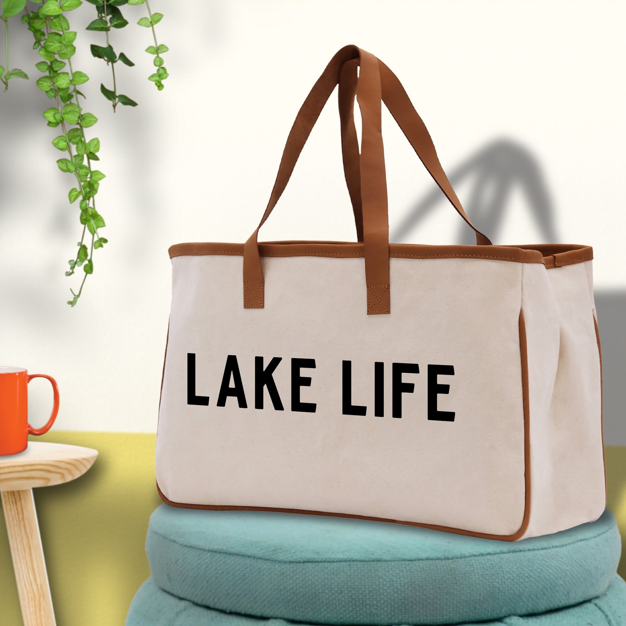 Tote Bag: Lake Superior embroidered patch