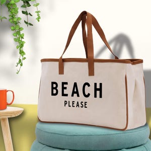 Stranddraagtas - grote chique draagtas - cadeau voor haar - weekendtas meisjes - weekendtas - weekendtas - strandtas