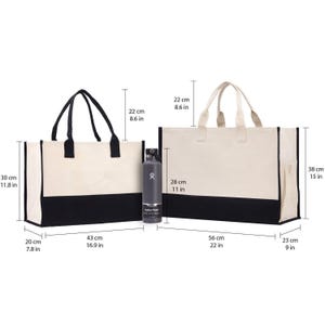 Custom Logo Cotton Canvas Tote Bag - Personalized Promotional Tote image 7