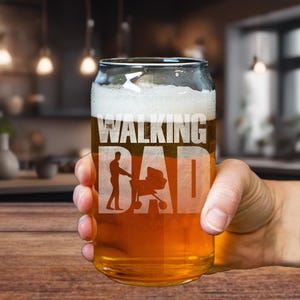 パーソナライズされた 20 オンスのビールカップ、カスタム トールボーイ ビール缶 グラス、結婚披露宴、父の日ギフト、ホームバーギフト、父の誕生日ギフト (FBG1006)