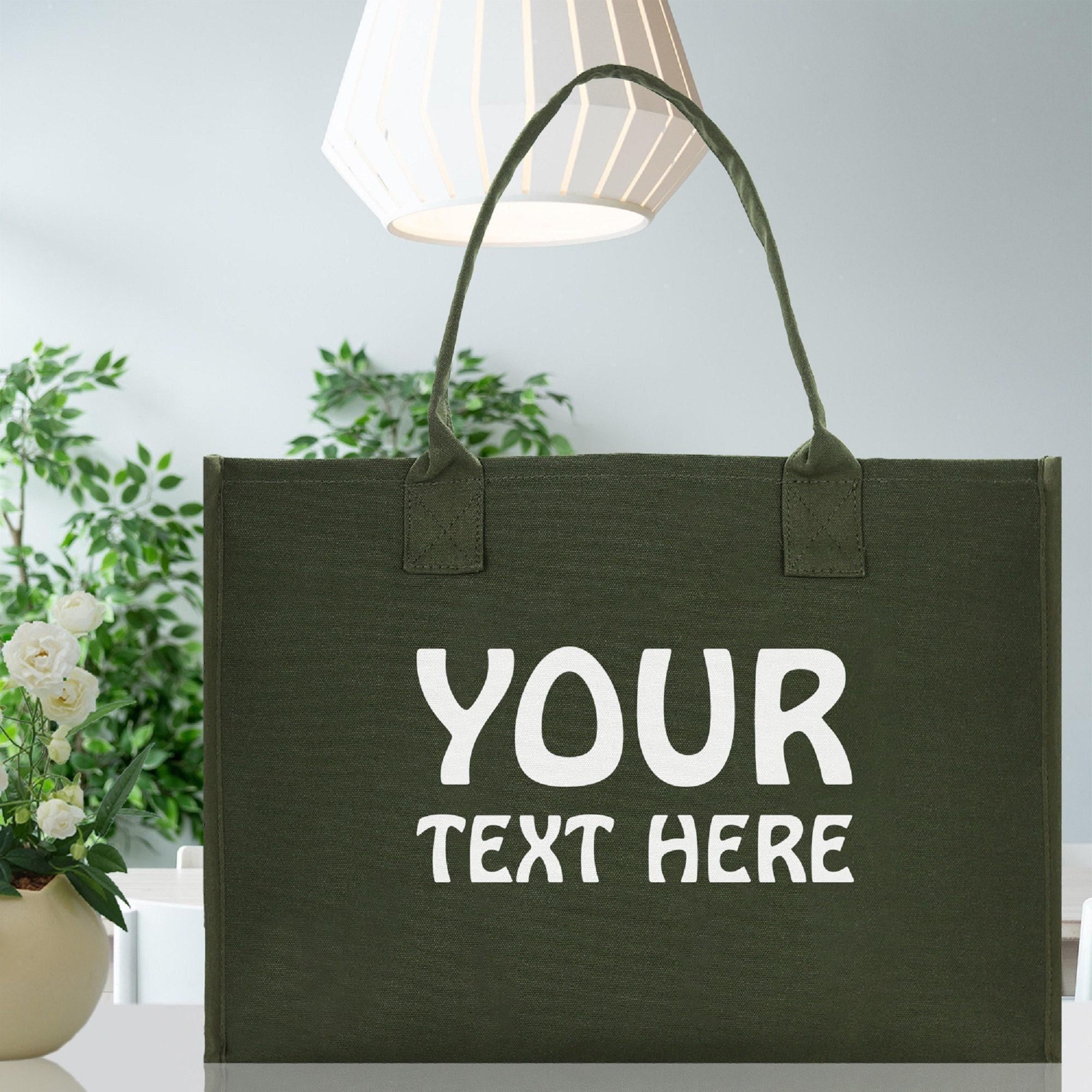 Olive green canvas tote bag - Etsy 日本