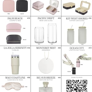 a collection of various travel accessories and beauty products, including jewelry boxes, makeup bags, and skincare items.