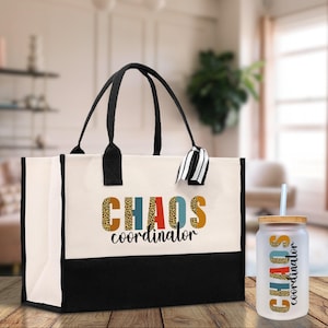 Chaos Coordinater Baumwoll Canvas Stoff, Lehrer Geschenk (HLD1005)