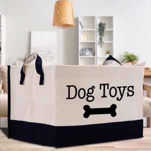 Hunde Spielzeug Lagerung Canvas Tragetasche Hunde Spielzeug Lagerung Organizer Korb (PSB1004)