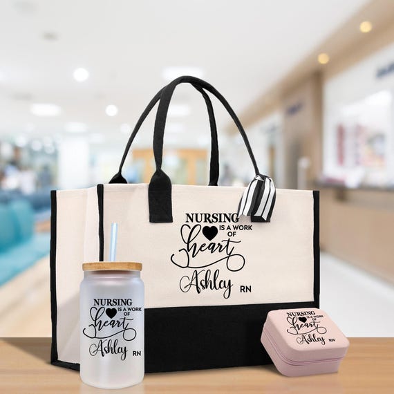 Nurse Personalized Tote Bag Nurse Gift Registered Nurse Tote RN Tote RN  Gift Future Nurse Gift Nursing Student Gift Nurse Graduation Gift