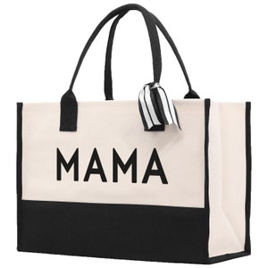 Mom Tote Bag Mama Tote Mom Stuff Bag Mommy Bag Dog Mom Gift Dog Mom Bag Mom Shopping Bag New Mom Gift Best Mom Ever Bag Boy Girl Mama Tote image 3