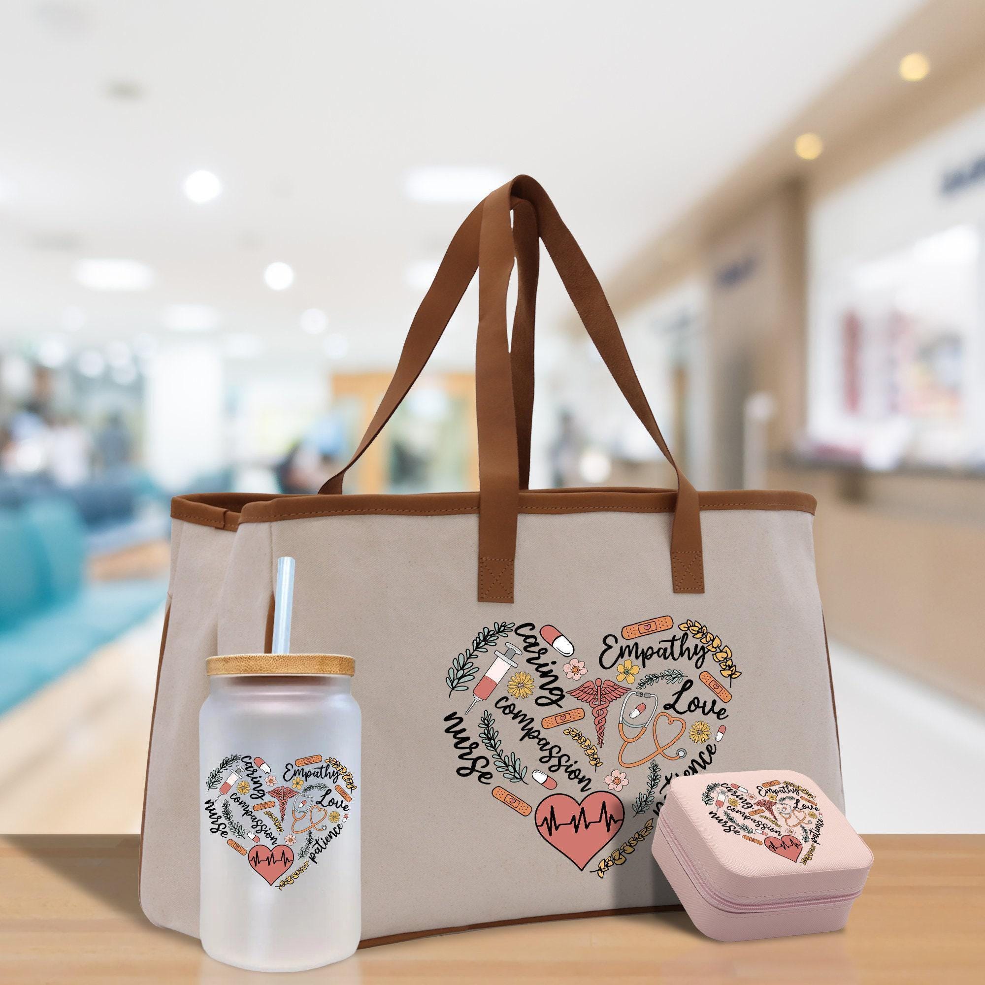 RN Krankenschwestertasche – Geschenk Für Krankenschwestern, Notaufnahme, Make-up-Tasche, 18 X 24 Cm, Mit Griff
