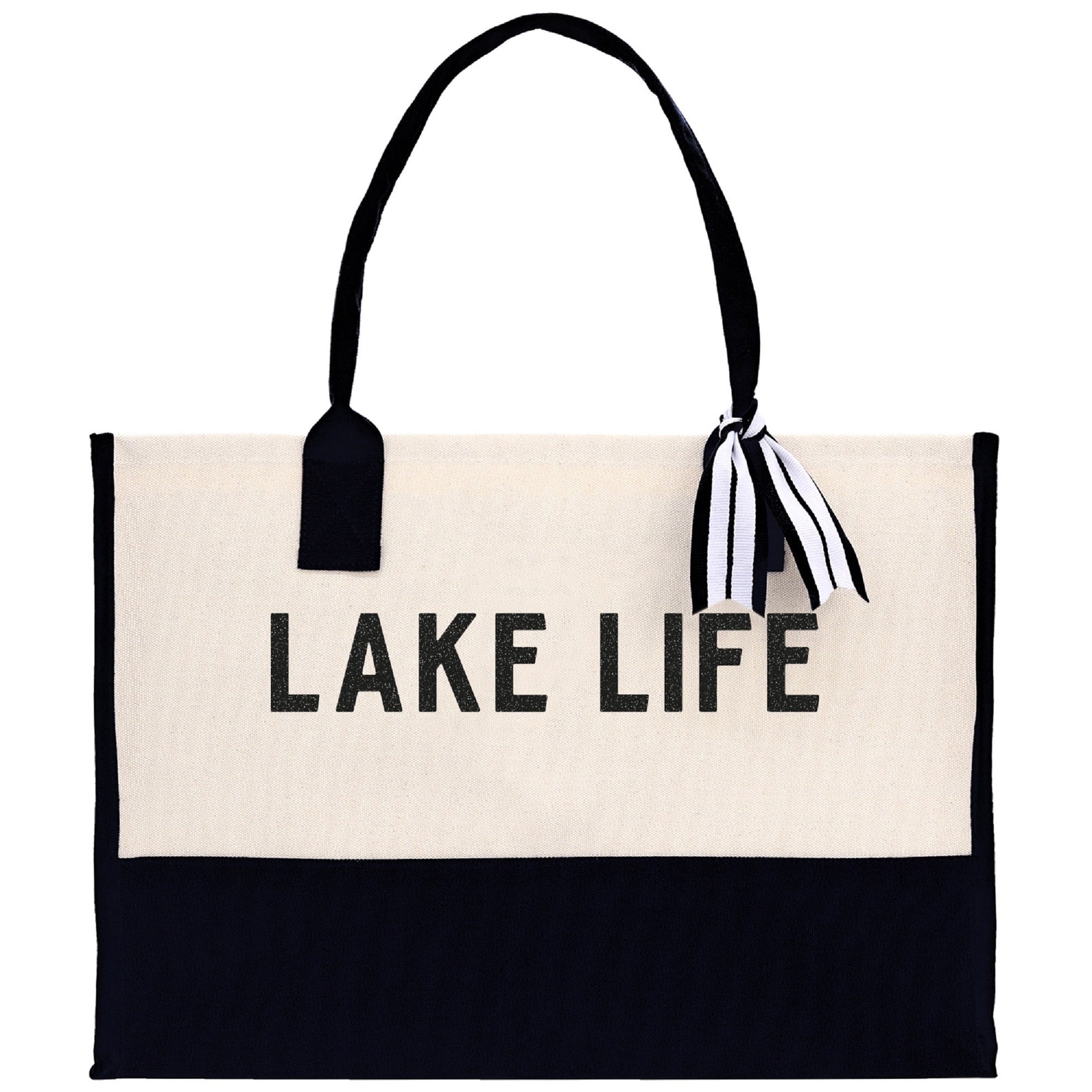 Lake Life Tote Bag Large Chic Tote Bag Gift for Her Etsy