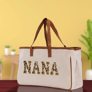 Gaga Gram Mimi Nana Grandma Canvas Tote Bag Grandma&#39;s Getaway Bag Grandma Gift Bag Mothers Day Gift Bag Grandma Beach Bag Gift for Grandma