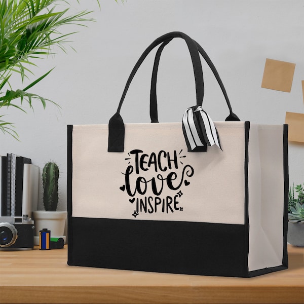 Teacher Stuff Tote Bag Teacher Bag Teacher Gift Teacher Retirement Gift Best Teacher Gifts Teacher Appreciation Gift Teacher Strong Tote Bag