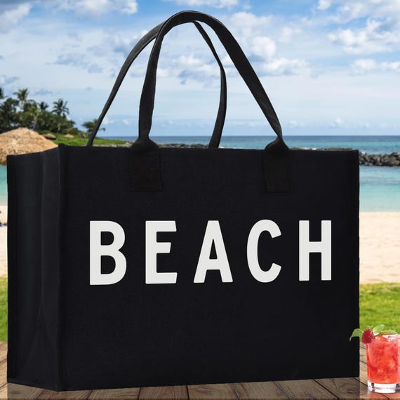 Beach Cotton Canvas Chic Tote Bag Multipurpose Tote Weekender Tote