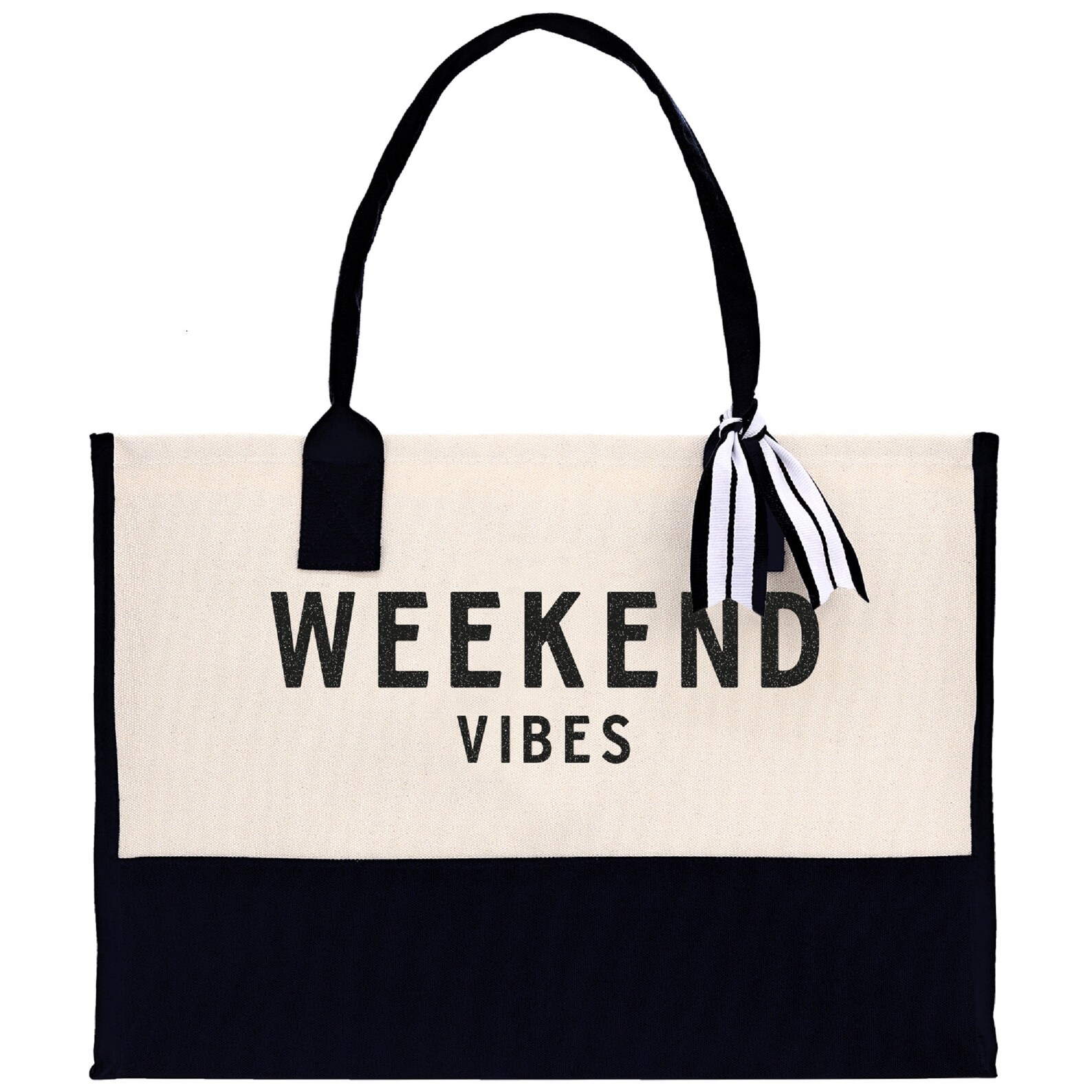 Weekend Vibes Beach Tote Bag Large Chic Tote Bag Gift for Etsy
