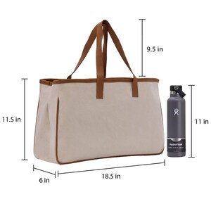Personalized Realtor Canvas Tote Bag: Business Logo Gift (RT1001) image 6