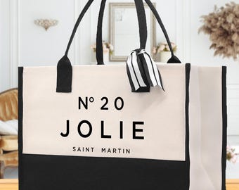 Personalized Birthday Canvas Tote Bag: Custom Name, Eco-Friendly Cotton