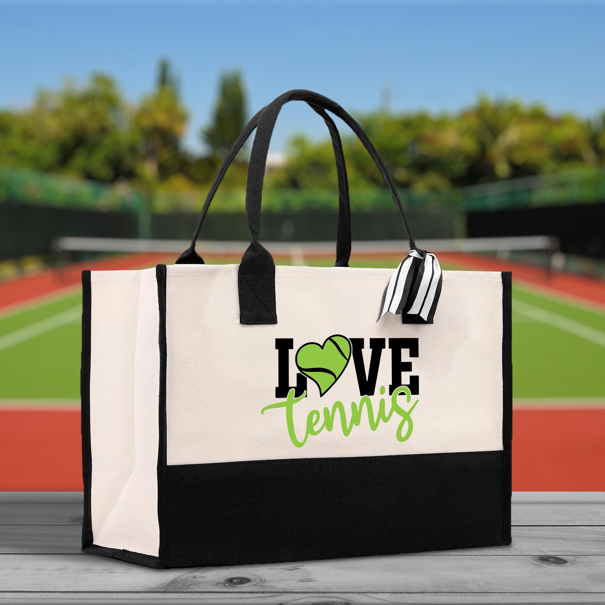 Love Tennis Cotton Canvas Tote Bag – Tennis Coach Gift - Etsy