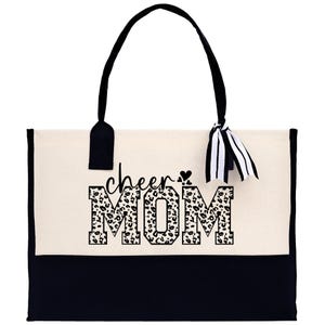 Sac fourre-tout Cheer Mom, sac maman écologique en toile de coton (CMT1001) image 3